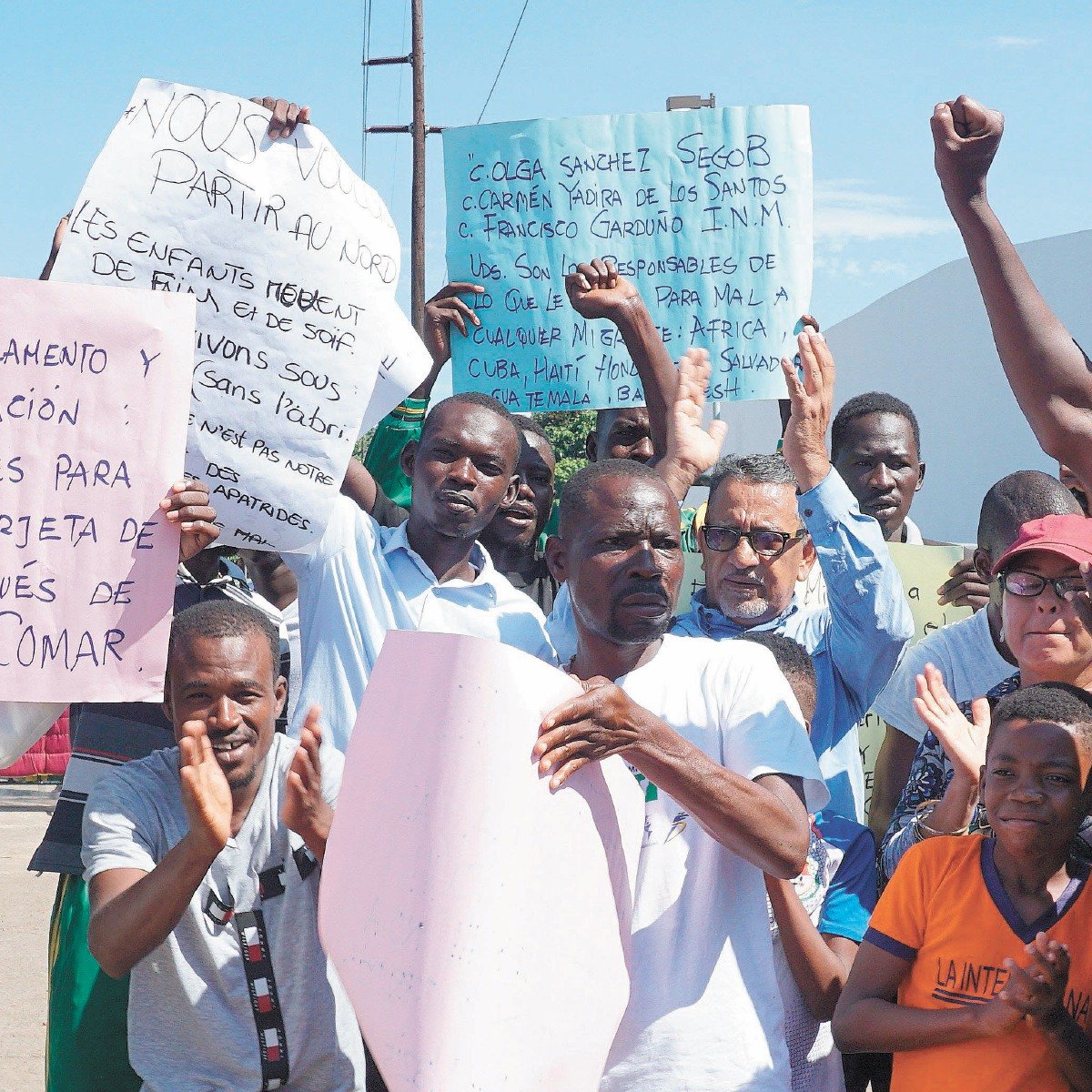 Seguirán migrantes africanos con resistencia pacífica, dicen