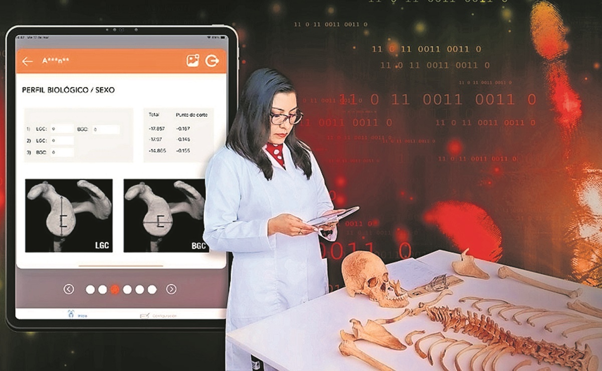 App forense para identificar restos óseos humanos