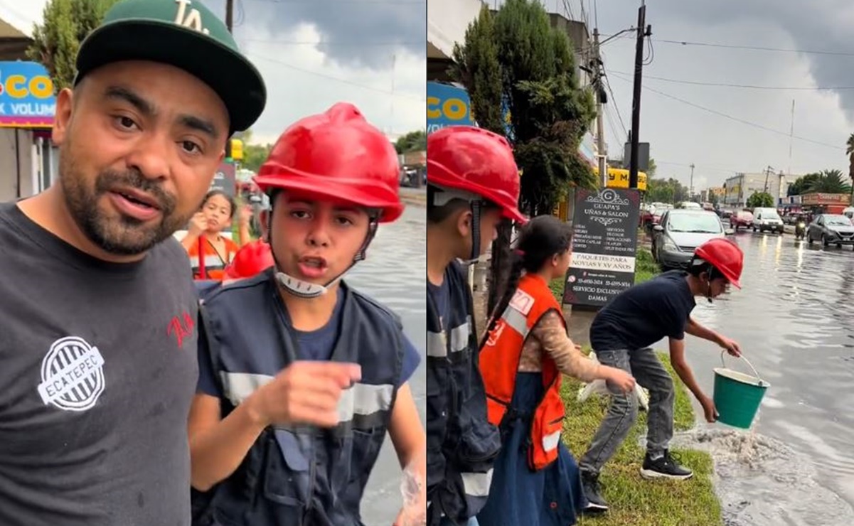 Lluvias en Edomex: Tiktoker lanza parodia tras inundaciones en Ecatepec y se vuelve viral