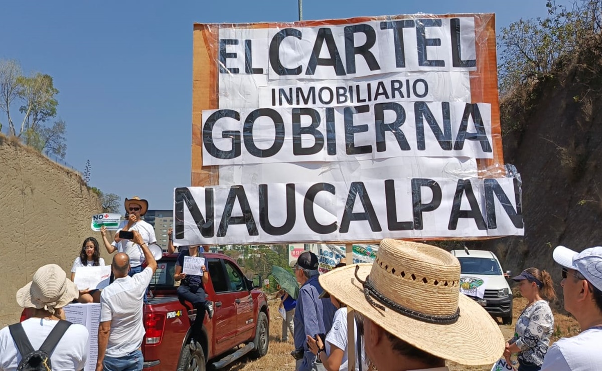 "Veda Inmobiliaria": Habitantes de diversos municipios de Edomex protestan contra construcciones masivas