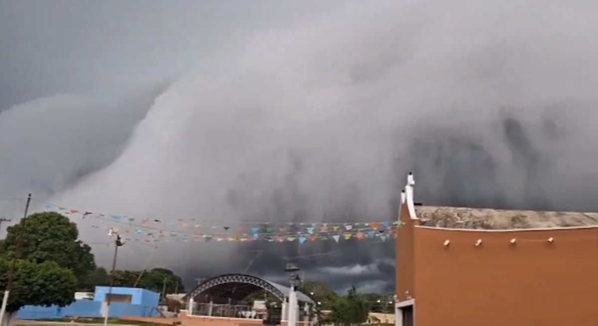 Huracán Beryl: Así se vio la sorprendente formación de nubes en Yucatán