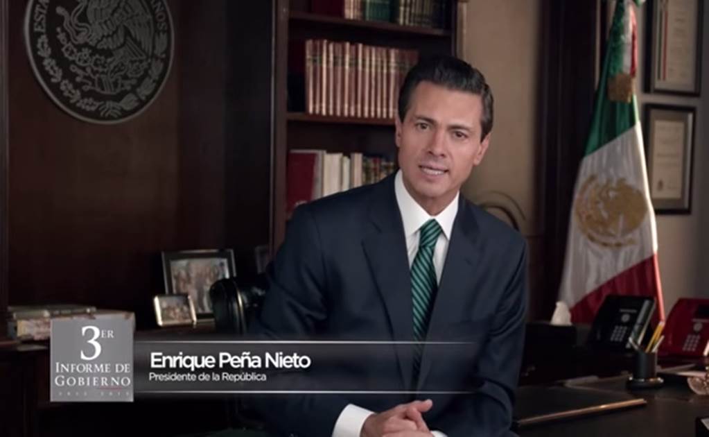 Difunde Presidencia spots de Tercer Informe de Peña Nieto