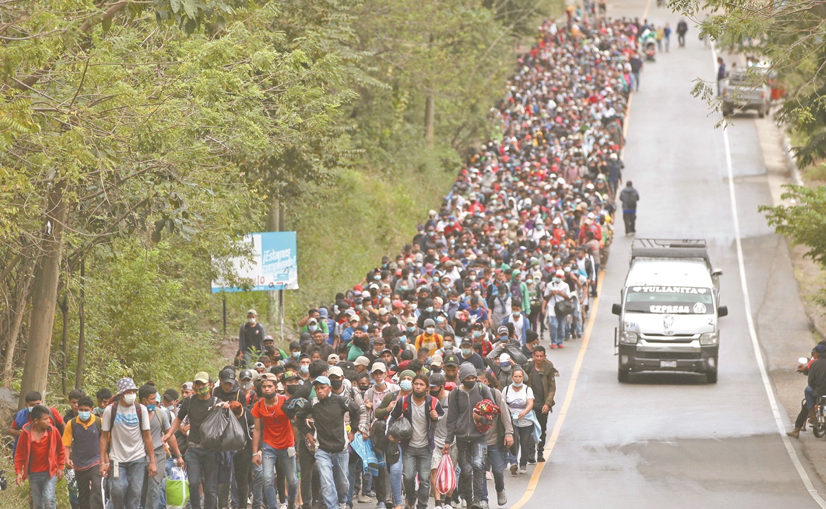 Caravana migrante avanza hacia M xico