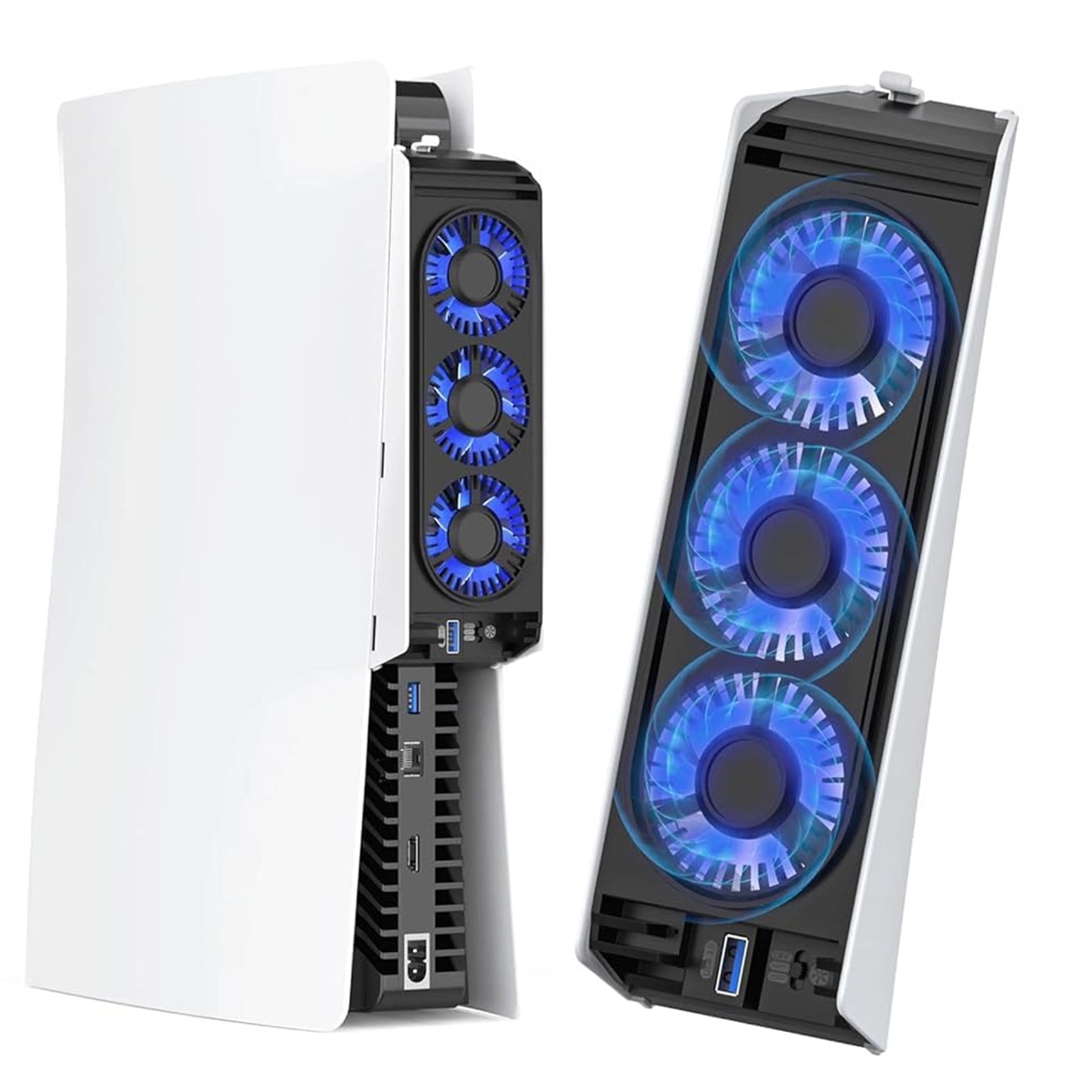 Ventilador Enfriamiento Compatible con PS5 Accesorios con Luz LED