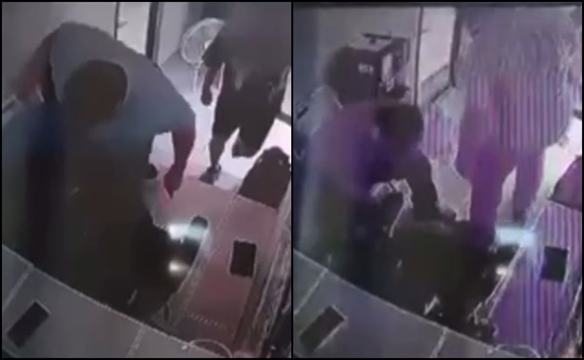 VIDEO: Hombre agrede a guardia de seguridad en Monterrey, Nuevo León