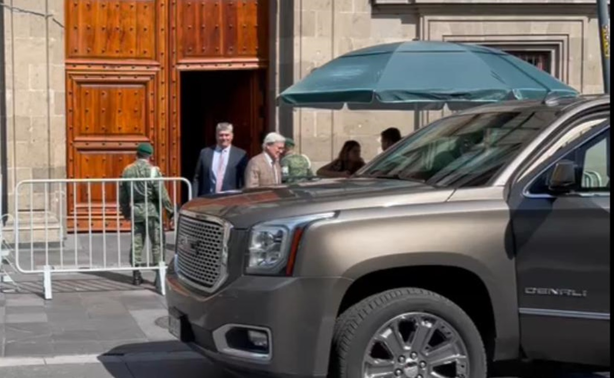 Jaime Bonilla sale “muy bien” de Palacio Nacional tras reunión con AMLO