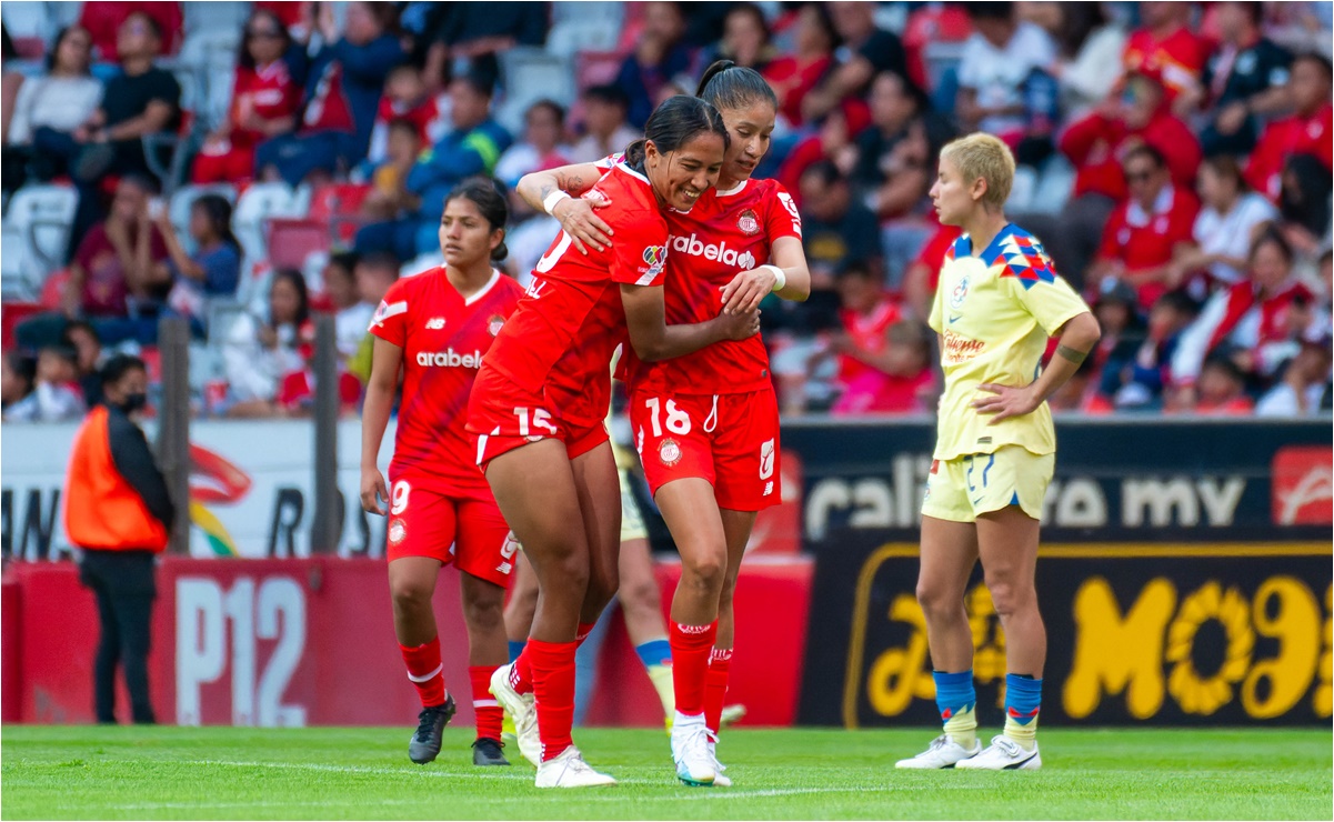 ¡Sorpresa en la Liga MX Femenil! Toluca aplasta al América en el Nemesio Díez