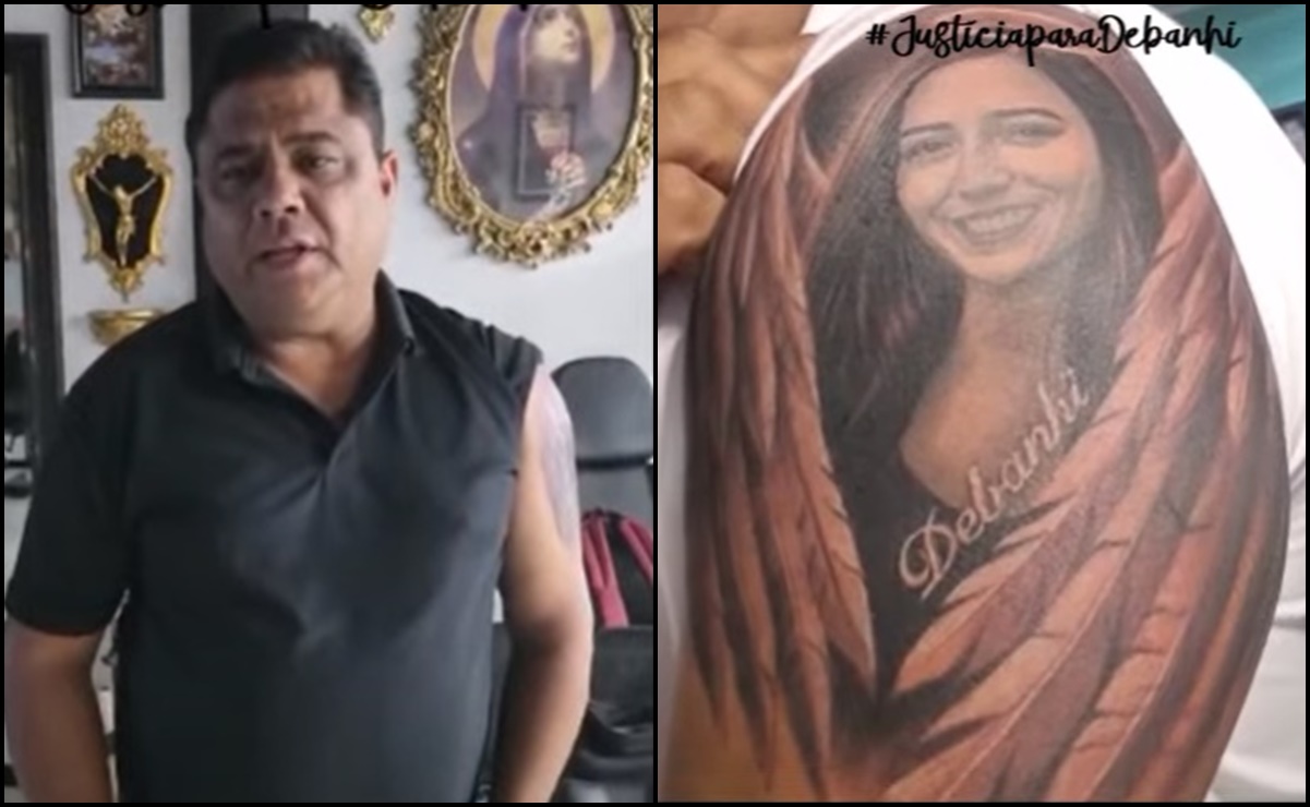 Mario Escobar se hace tatuaje en honor a su hija Debanhi