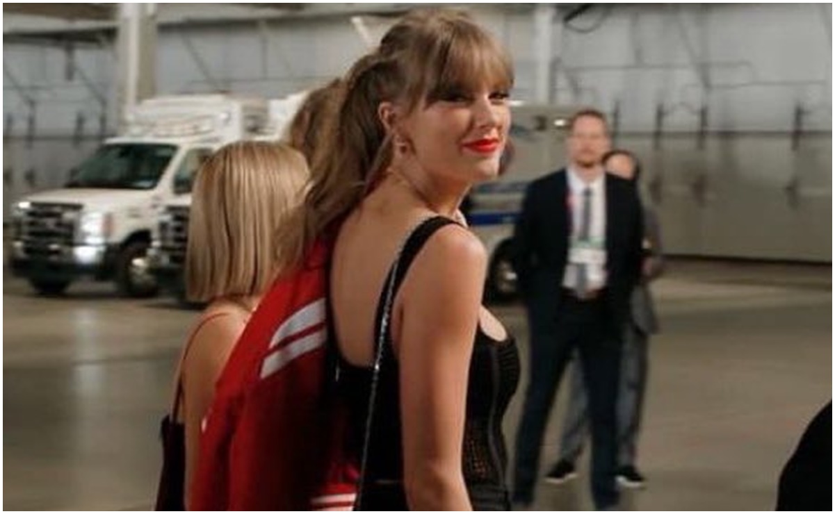 Taylor Swift llegó al Allegiant Stadium para apoyar a su novio y a los Chiefs de Kansas City