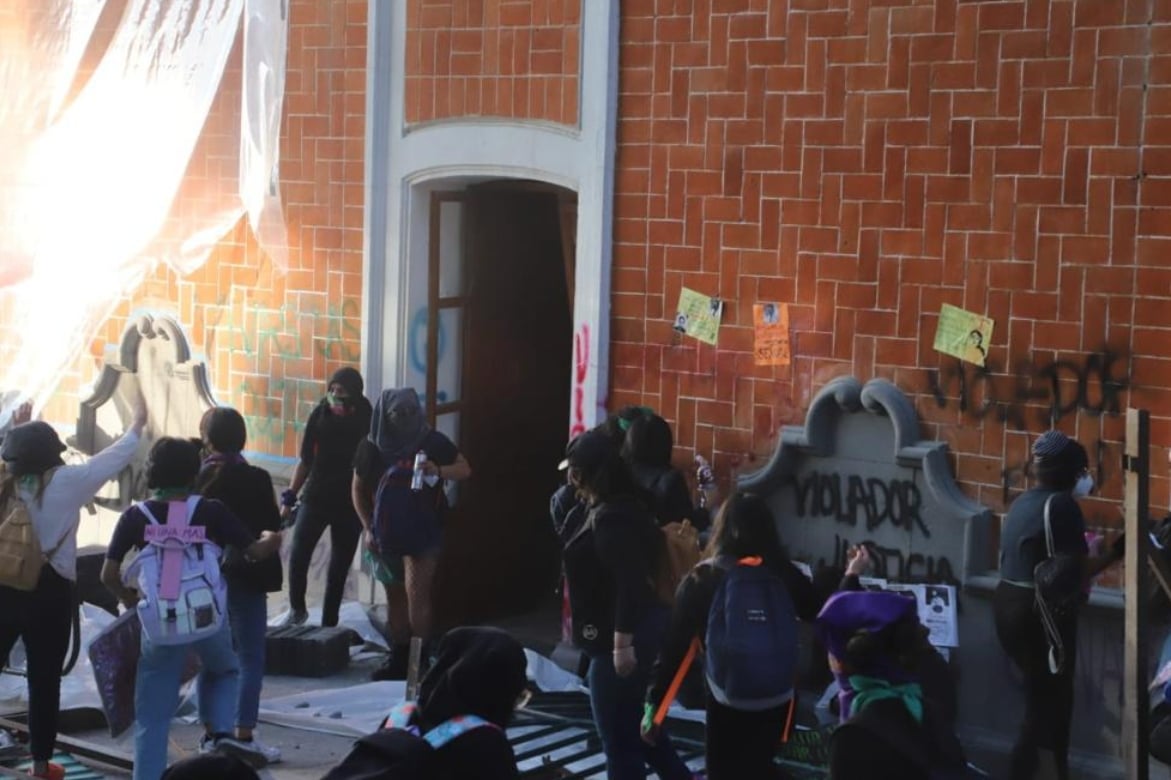 “Actuaron con mucha violencia”: dice Lorena Cuéllar sobre manifestación de mujeres en Tlaxcala por el 8M 