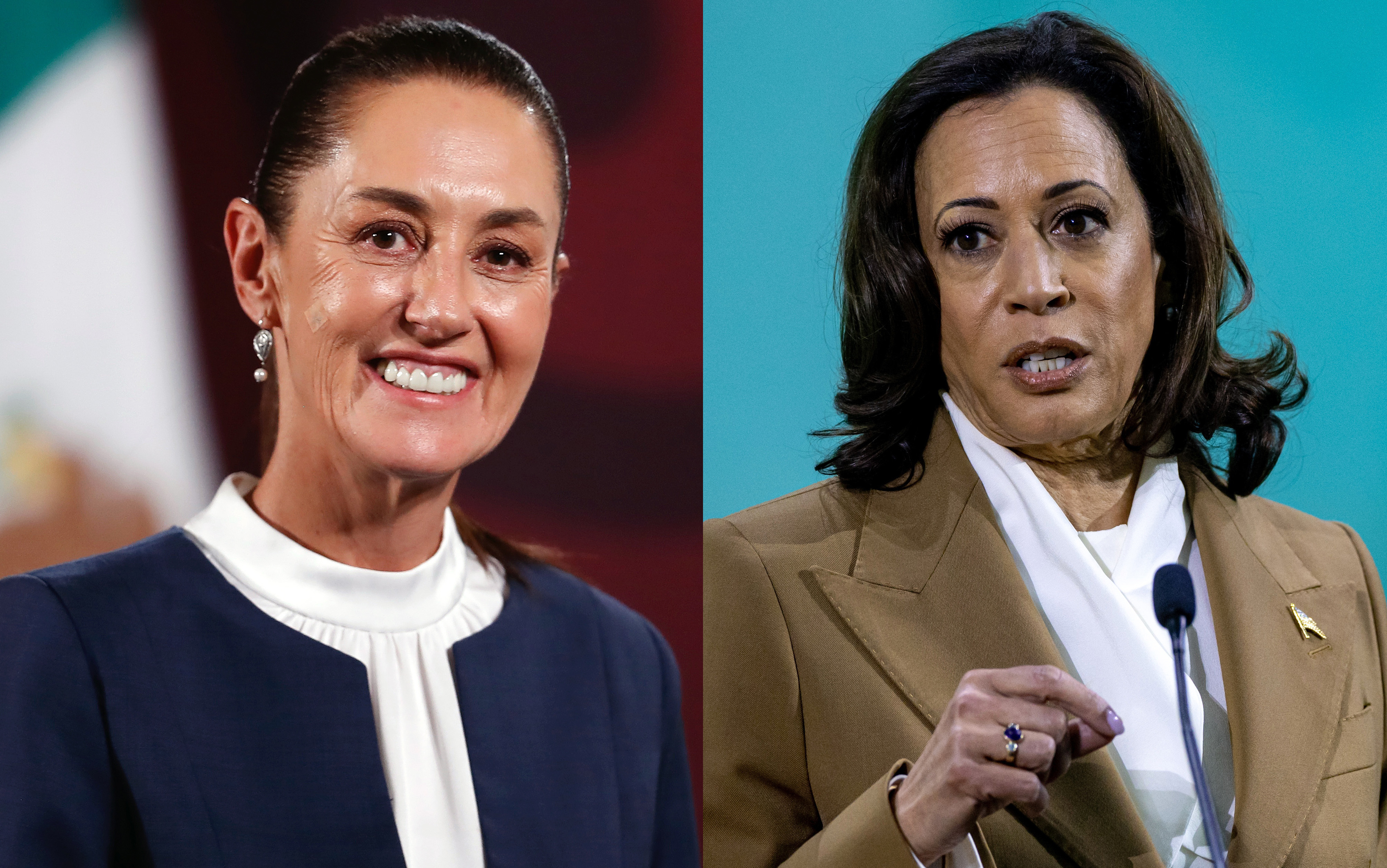 Claudia Sheinbaum y Kamala Harris hablan sobre migración entre México y Estados Unidos  