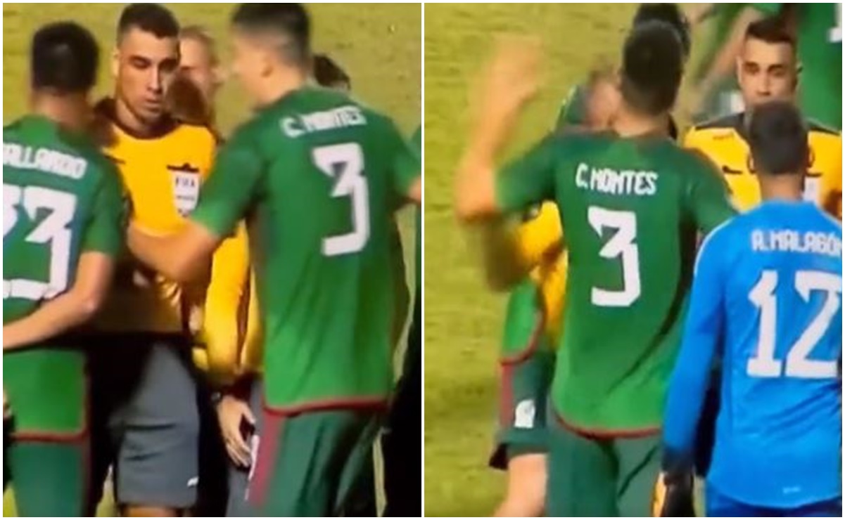 VIDEO: César Montes es captado jaloneándose con árbitro asistente