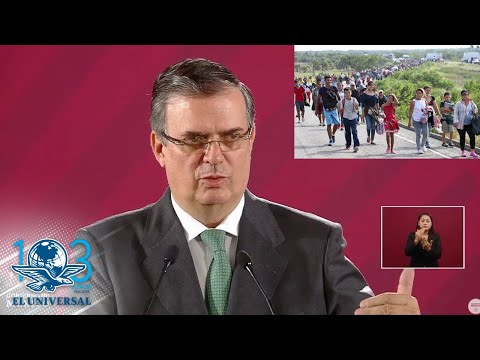 Esperan 14 mil migrantes audiencia en EU para asilo: Ebrard