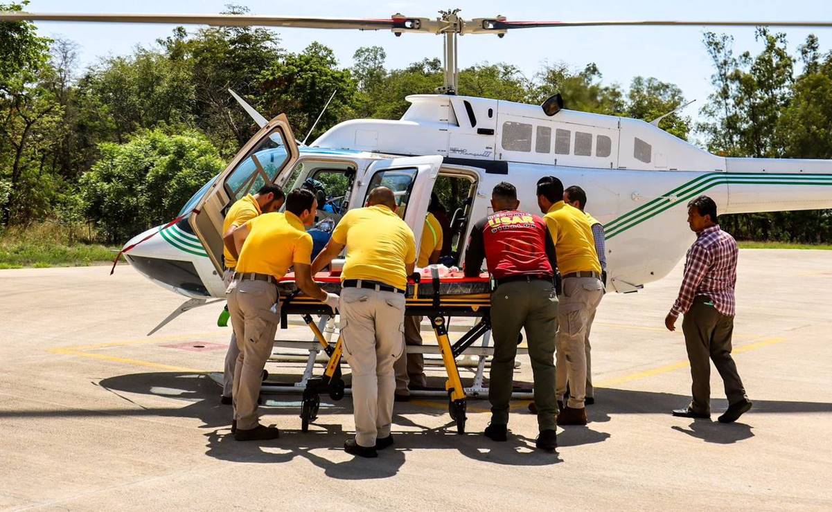 Sinaloa: dos menores resultan heridos en incendio; uno de ellos fue trasladado en helicóptero al Hospital Pediátrico