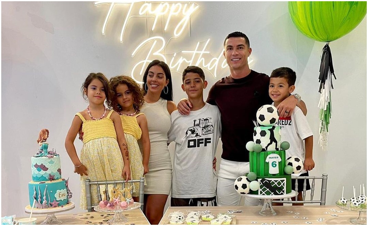 VIDEO: Cristiano Ronaldo y su hijo exhiben su técnica en tiempo de familia