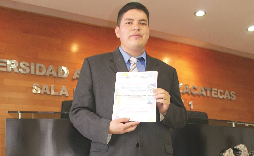 De familia dedicada a la agricultura, ganador de oratoria en Zacatecas