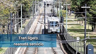 Tren ligero reanuda servicio de Tasqueña al Estadio Azteca