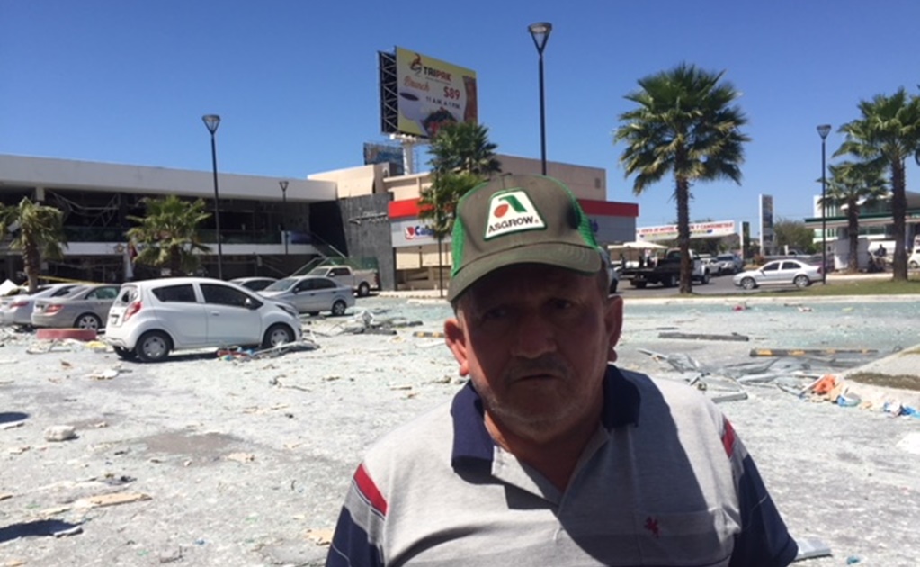 "Sólo escuché un fuerte estruendo", dice velador de plaza comercial en Culiacán