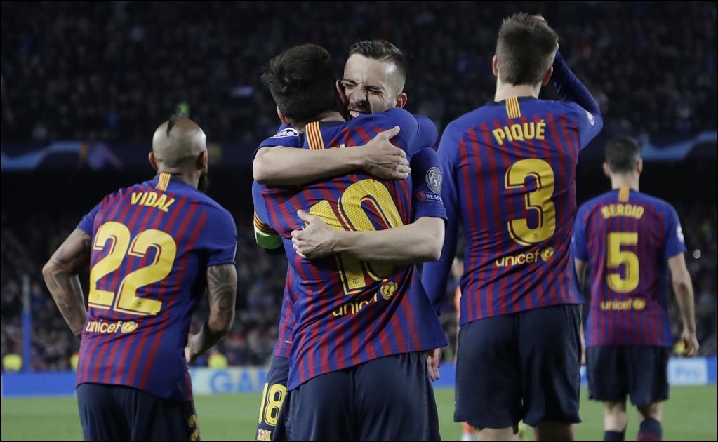 Barcelona aplasta al Lyon y avanza a los cuartos de final