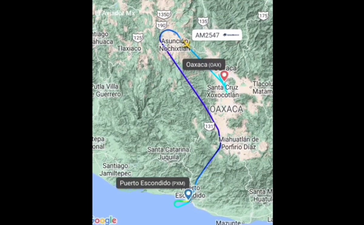 El avión sufrió una despresurización en la cabina: confirman aterrizaje de emergencia en Oaxaca
