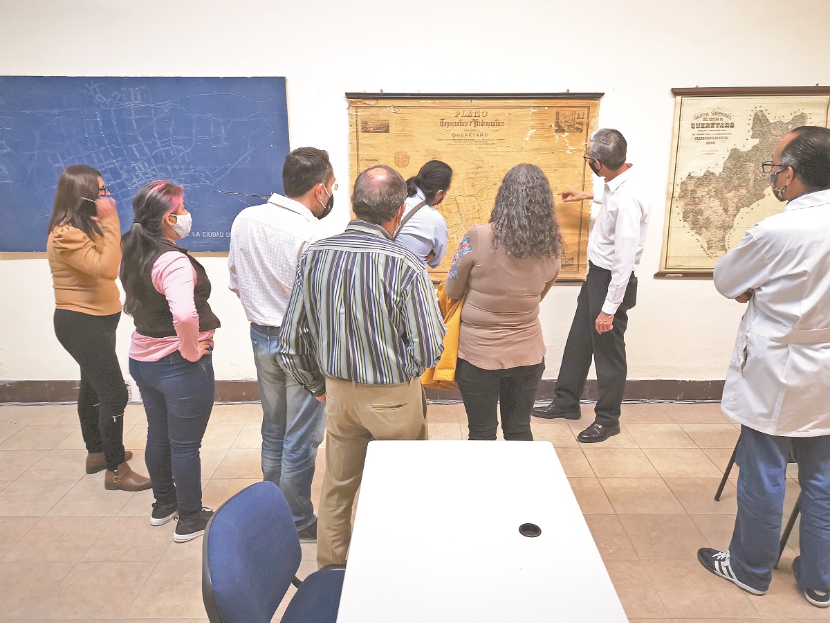 Exhiben mapa de Querétaro hecho en Nueva York en 1844