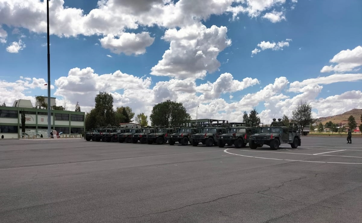 Llegan a Zacatecas 508 militares para reforzar estrategia de seguridad