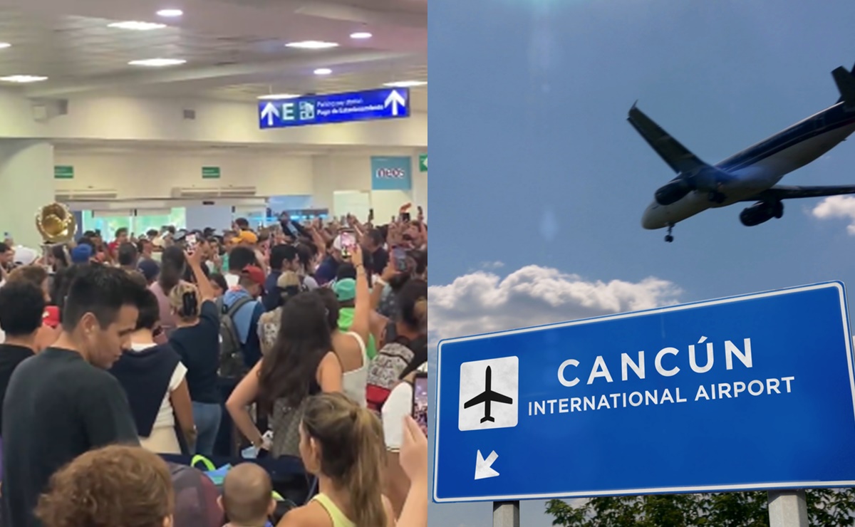 Tras apagón informático mundial, mexicanos cantan “Cielito Lindo” en aeropuerto de Cancún. VIDEO  