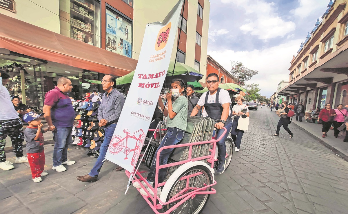 El triciclo de Toledo vuelve a rodar por calles de Oaxaca