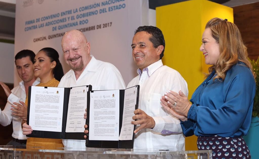 Conadic y Quintana Roo firman convenio para prevenir adicciones