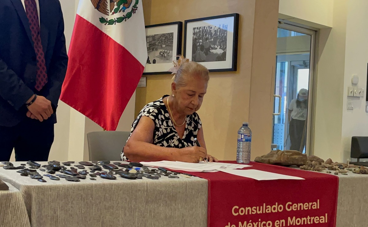 Mexicana en Canadá entrega a México 257 piezas arqueológicas