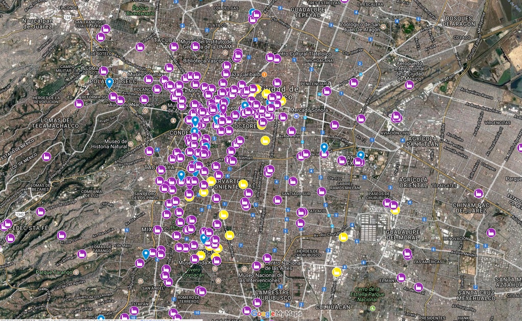 Estudiantes crean mapa de edificios en riesgo que no han sido revisados 