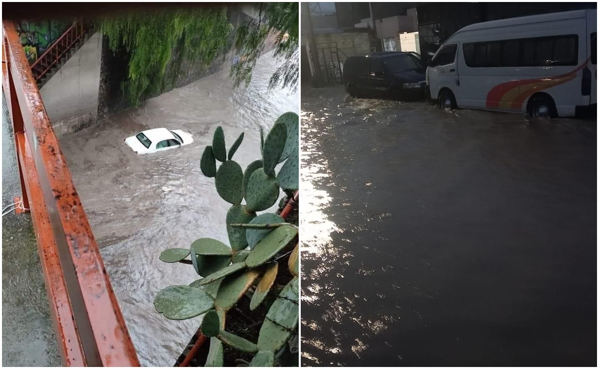 Lluvia deja inundaciones y afectaciones en Huehuetoca; crece nivel de agua en Río Cuautitlán