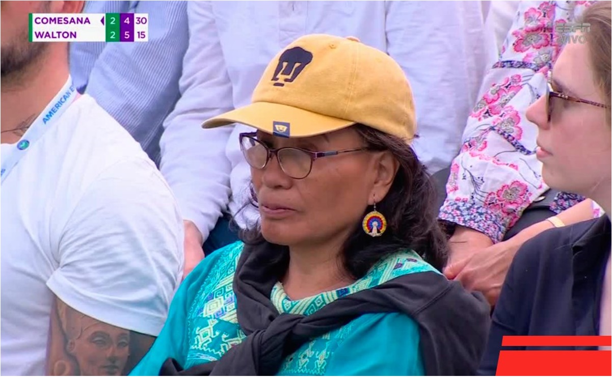 Aficionada de Pumas se hace viral por presumir su gorra en Wimbledon