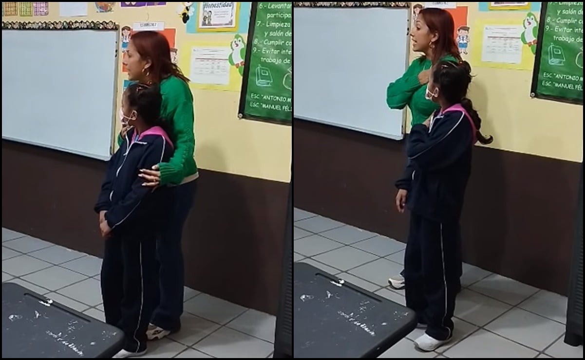 VIDEO: Maestra enseña lengua de señas a sus alumnos para comunicarse con su compañera sordomuda