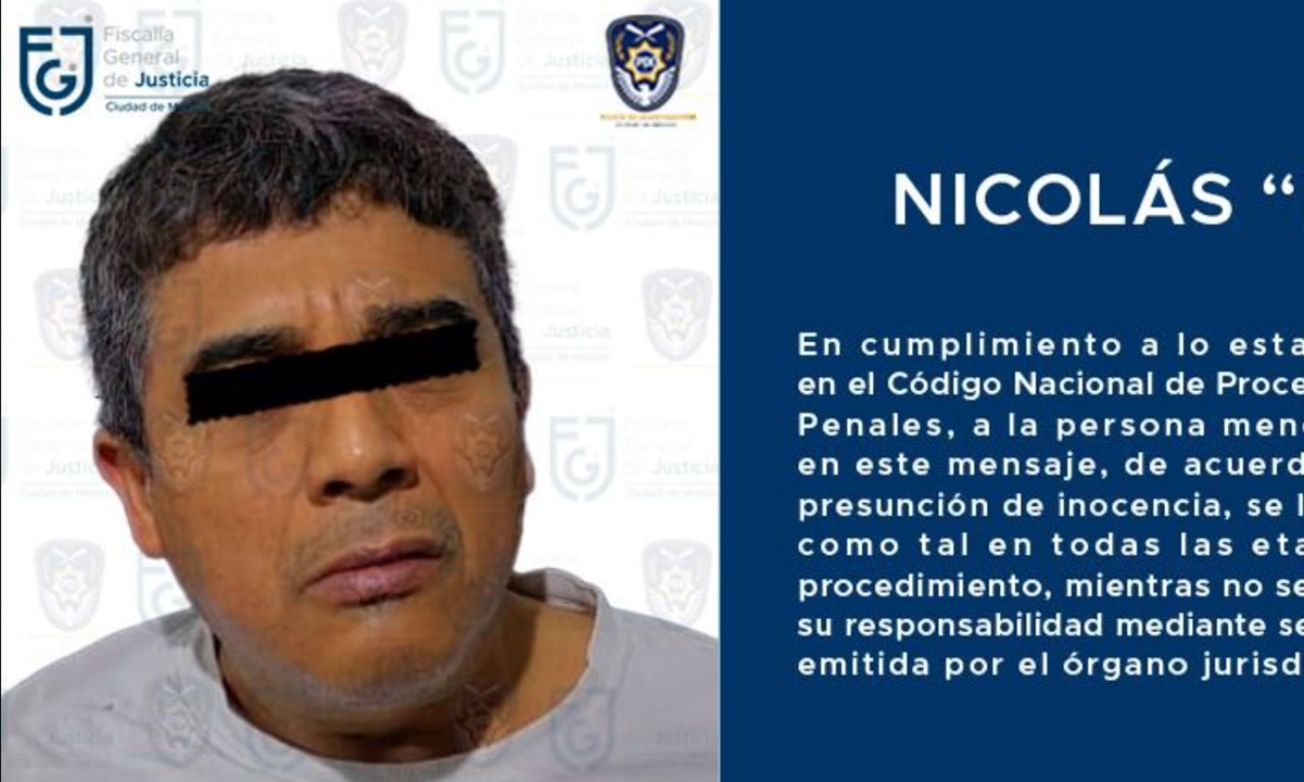 Cae el "Nico", líder de "Los Tanzanios", uno de los más buscados por autoridades de la CDMX