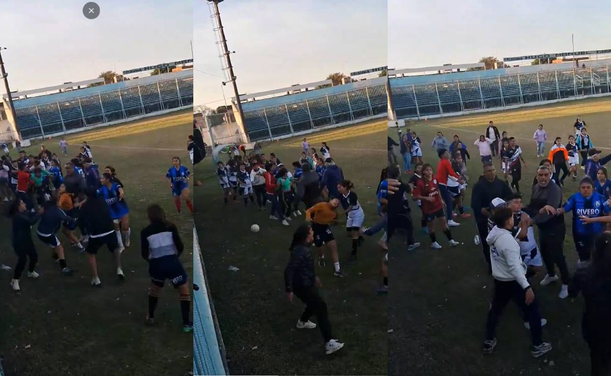 Partido de futbol femenil en Argentina terminó en batalla campal y se hizo viral