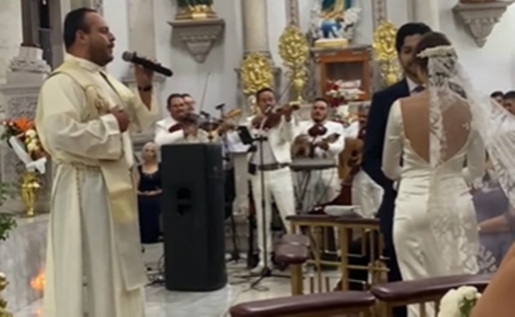 Sacerdote canta “Mi Razón de Ser” de la Banda MS en plena boda y se hace viral 