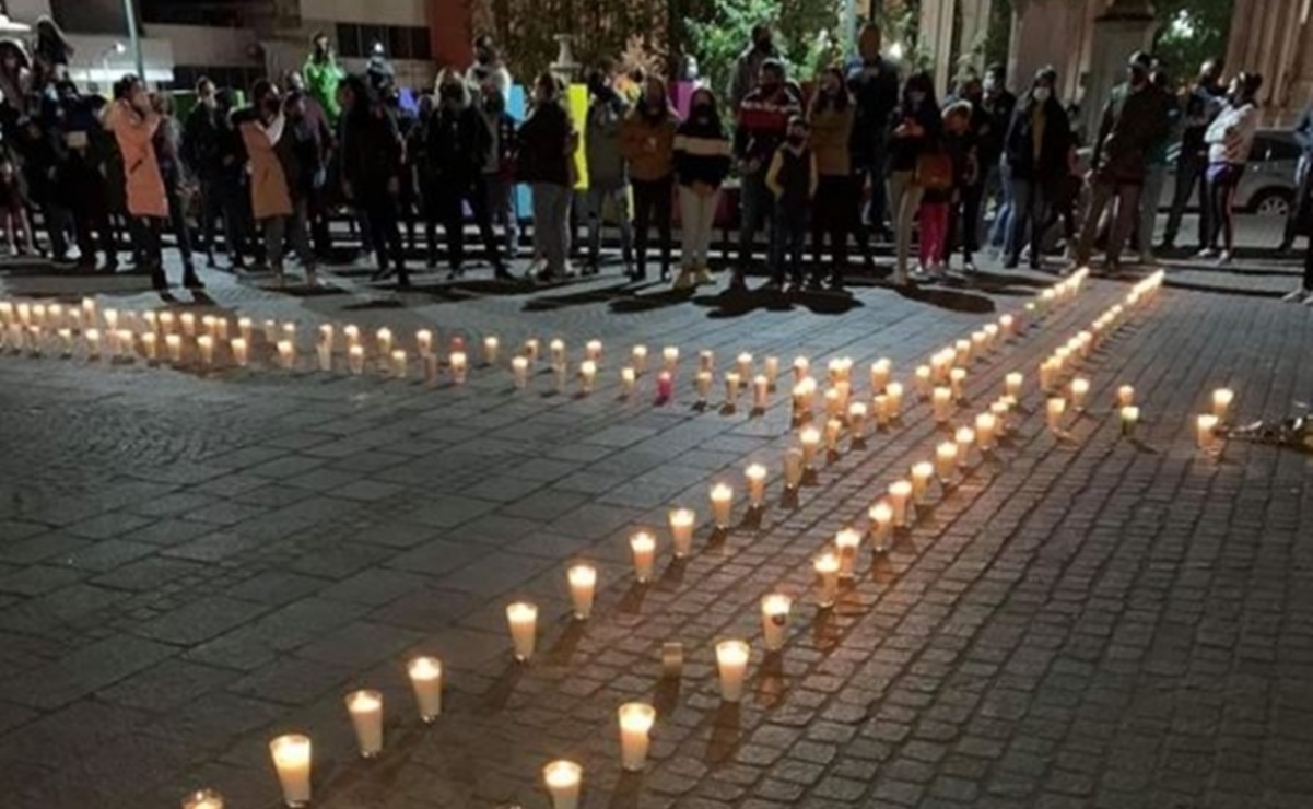 Con pintas y velas, exigen justicia por feminicidio de la niña Sofía