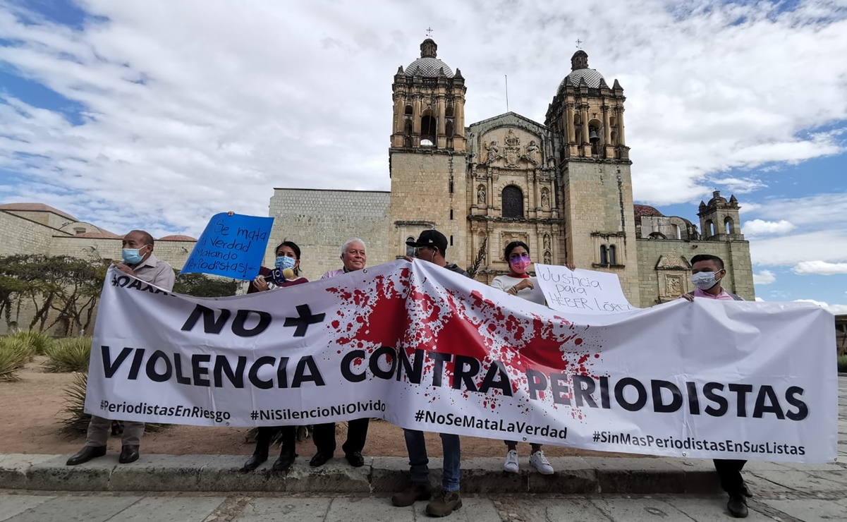 Periodistas de Oaxaca se suman exigencia de justicia para 11 comunicadores asesinados este 2022