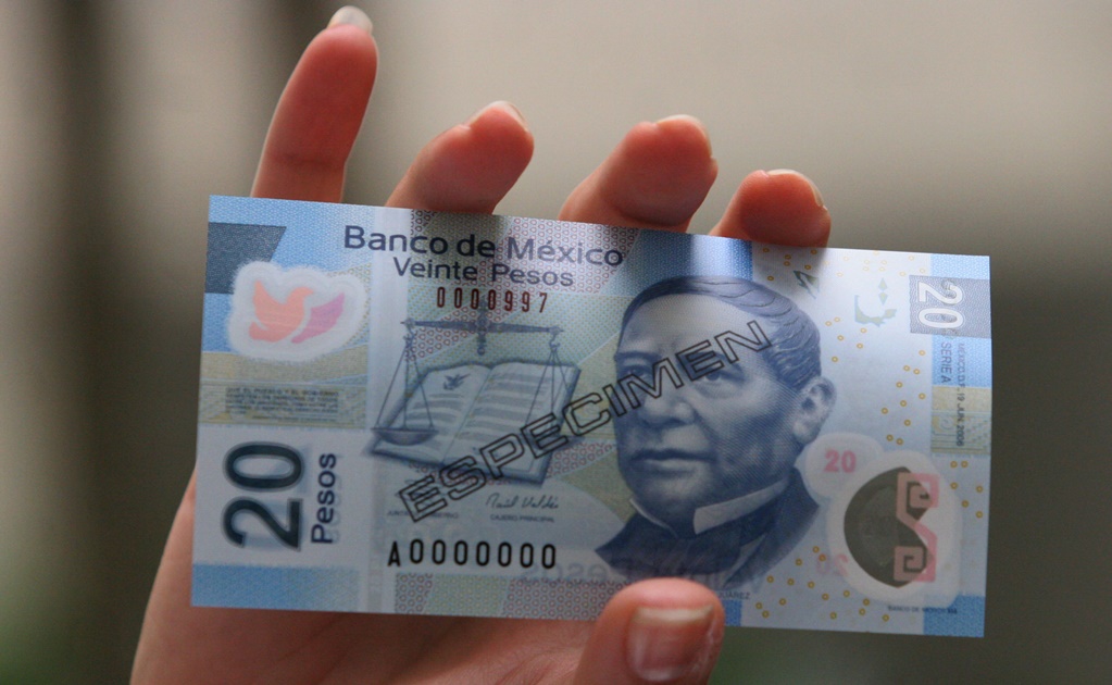 Desaparecerán billetes de 20 pesos