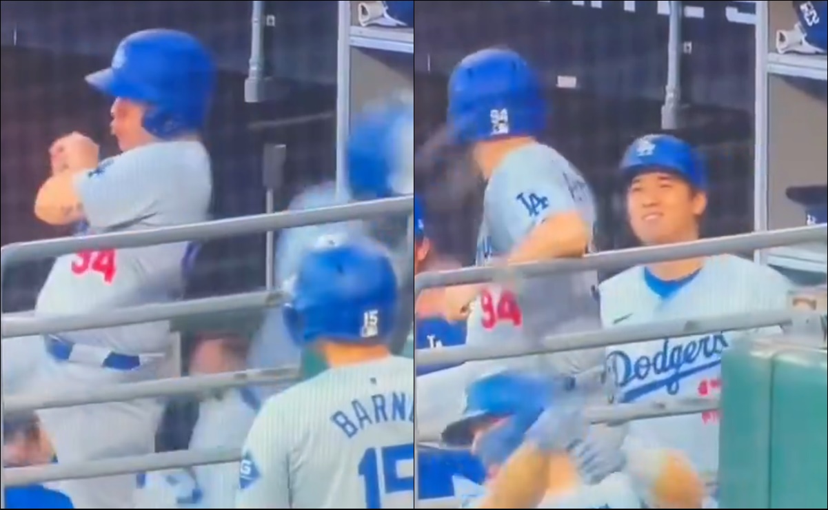 'Bat boy' de los Dodgers de Los Ángeles salva a Shohei Ohtani de recibir un pelotazo en el rostro