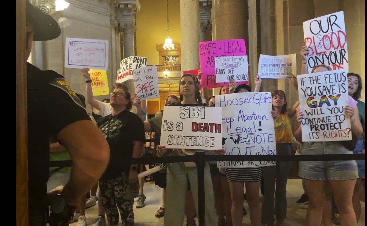Indiana, el primer estado en restringir el aborto tras el fin de "Roe vs Wade"