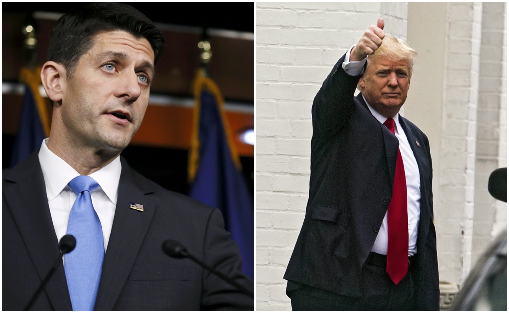 Trump y Ryan se reúnen; admiten diferencias 