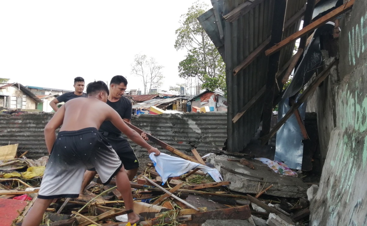 Registran al menos 10 muertos tras paso de tifón “Úrsula” en Filipinas