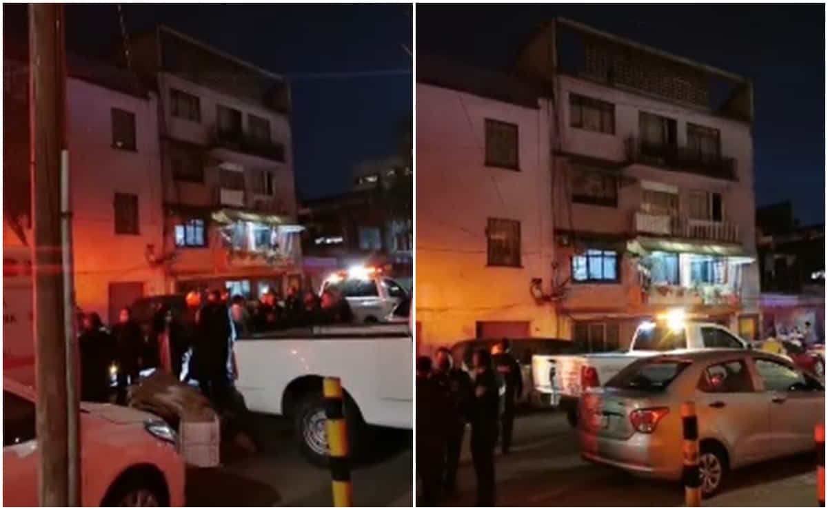 Hombre desnudo escala edificio y cae desde tercer piso en la colonia Guerrero