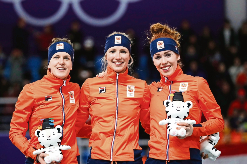 Holanda copa el podio en patinaje en Pyeongchang