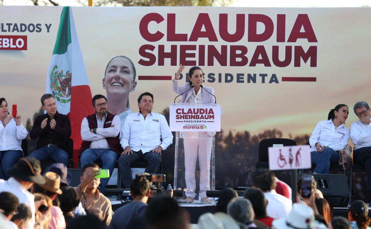 Claudia Sheinbaum planea continuar con los proyectos de trenes en caso de ganar la elección 