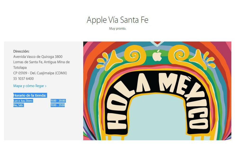 Apple anuncia ubicación de Apple Store