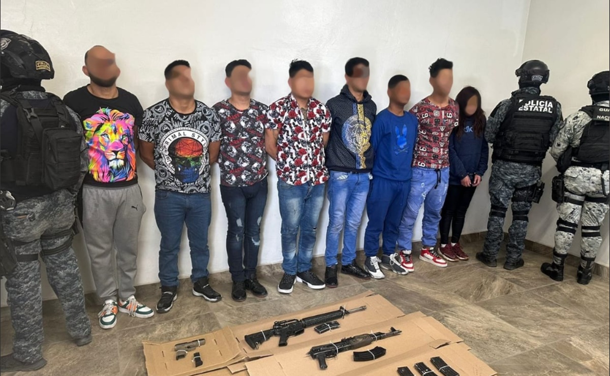 Detienen a 8 presuntos integrantes del CJNG en Guadalupe, Zacatecas