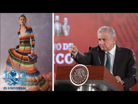 Una constante, que plagien diseños de culturas indígenas: AMLO